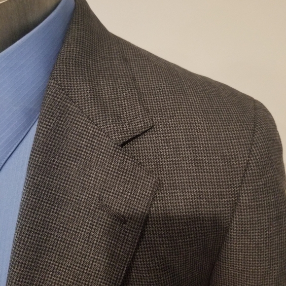 BROOKS BROTHERS UNION MADE IN USA GRAY WOOL BLAZER JACKET SIZE 42R - Picture 5 of 7